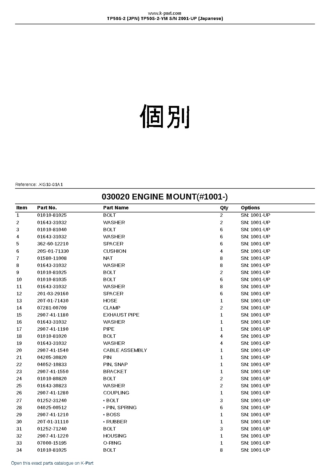 TP50S-2 (JPN) TP50S-2-YM S/N 2001-UP (Japanese) – sample page 3