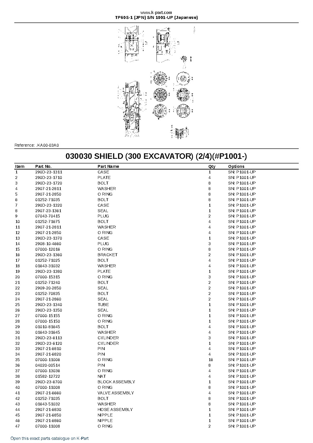 TP60S-1 (JPN)  S/N 1001-UP (Japanese) – sample page 3
