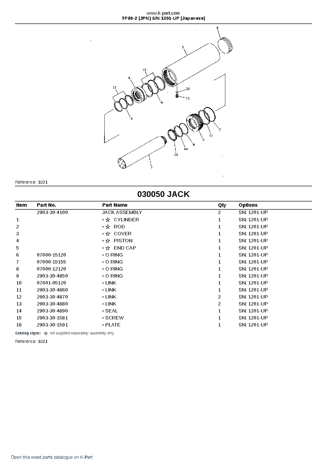 TP80-2 (JPN) S/N 1201-UP (Japanese) – sample page 7 TP80-2 (JPN) S/N 1201-UP (Japanese) – sample page 7