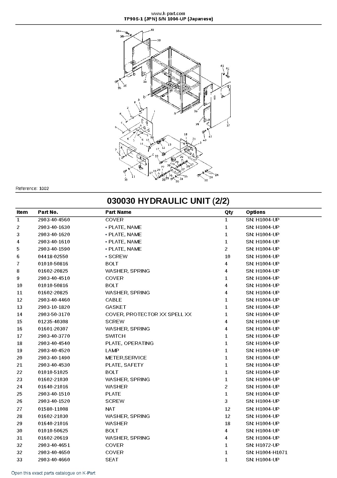 TP90S-1 (JPN) S/N 1004-UP (Japanese) – sample page 4 TP90S-1 (JPN) S/N 1004-UP (Japanese) – sample page 4