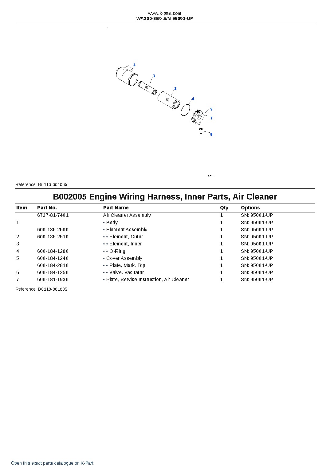 WA200-8E0 S/N 95001-UP – sample page 7