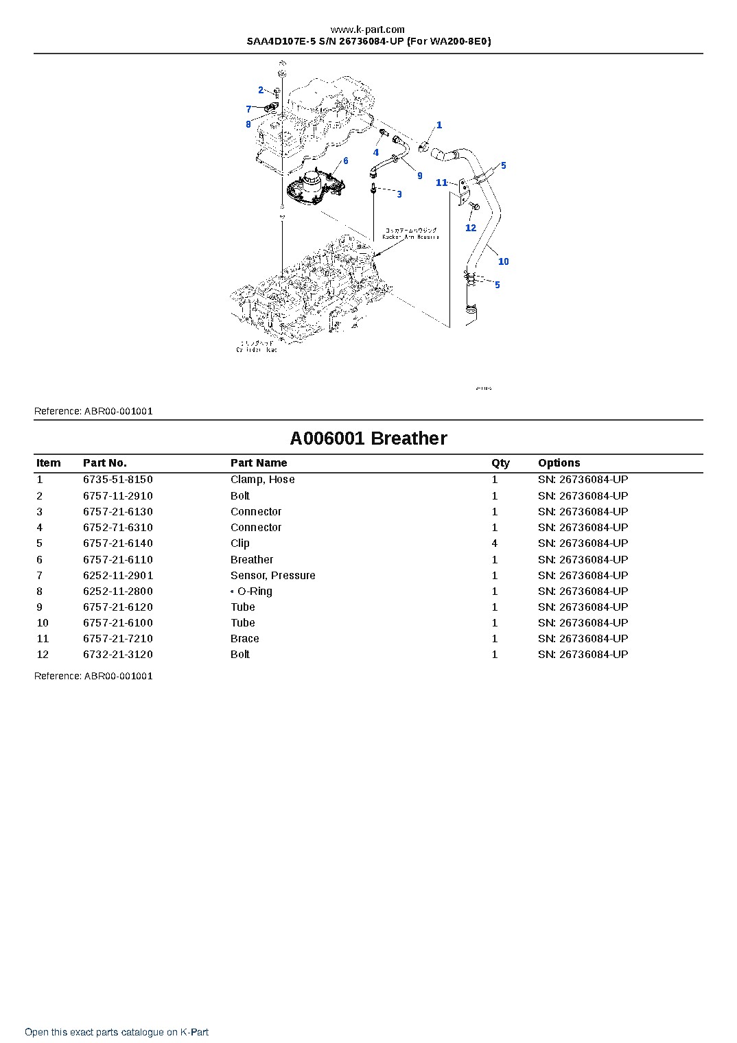 SAA4D107E-5 S/N 26736084-UP (For WA200-8E0) – sample page 6