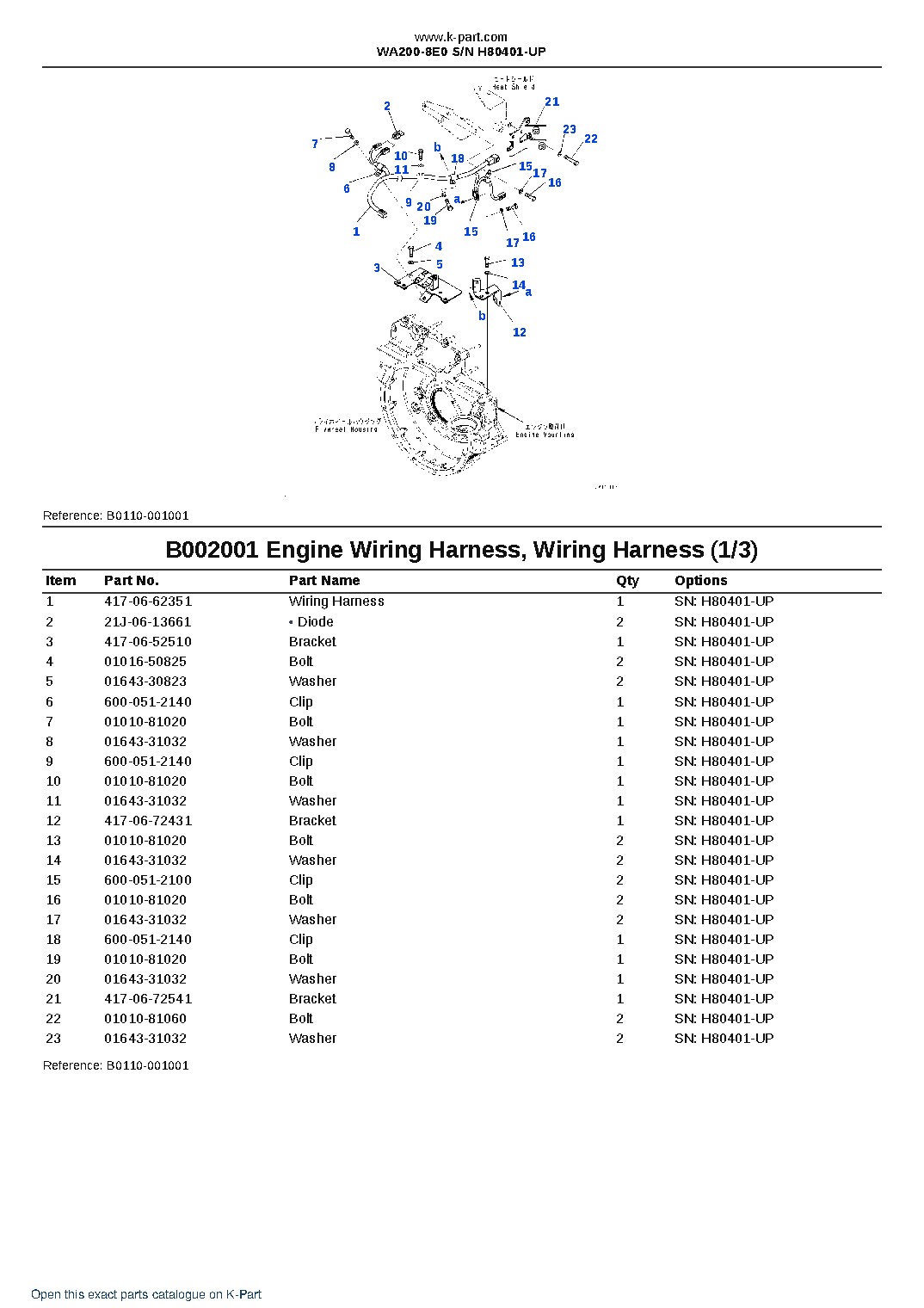 WA200-8E0 S/N H80401-UP – sample page 2