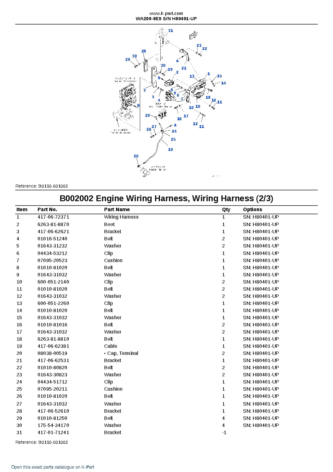 WA200-8E0 S/N H80401-UP – sample page 3