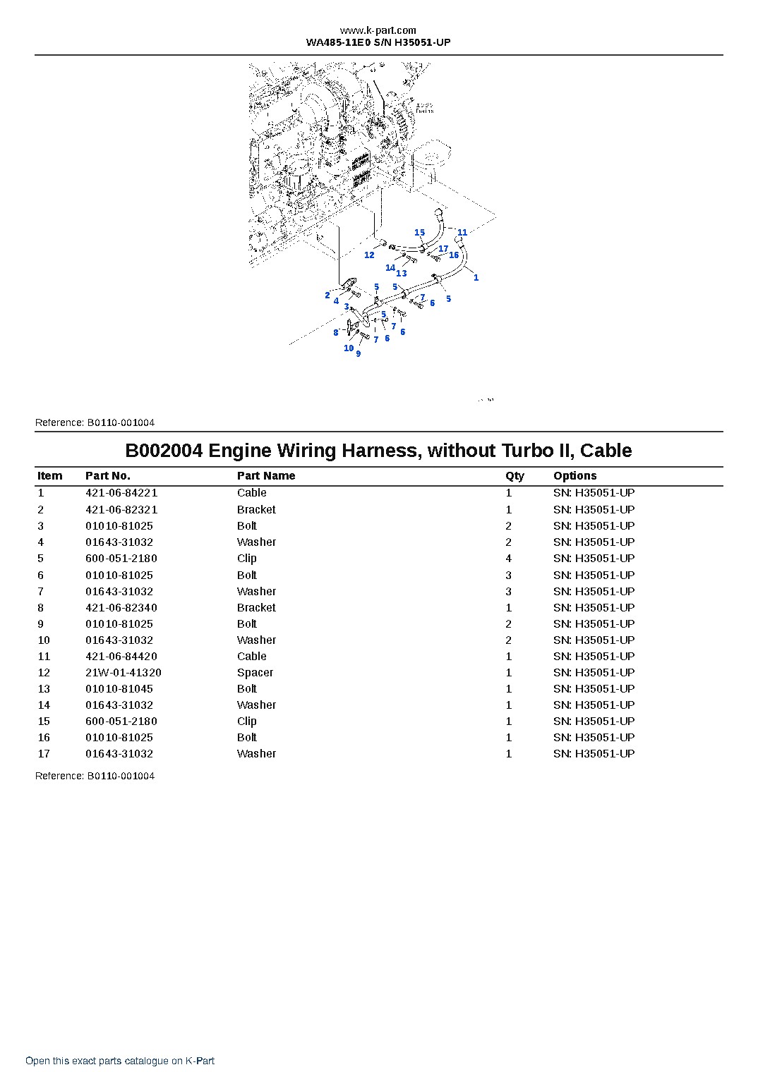 WA485-11E0 S/N H35051-UP – sample page 8 WA485-11E0 S/N H35051-UP – sample page 8