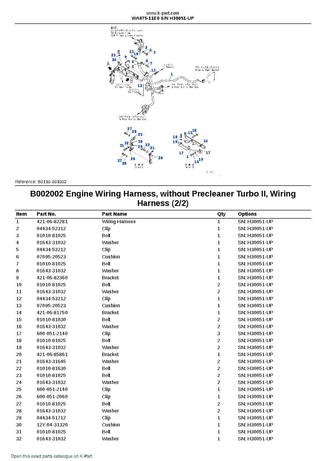 WA475-11E0 S/N H30051-UP – sample page 4 WA475-11E0 S/N H30051-UP – sample page 4