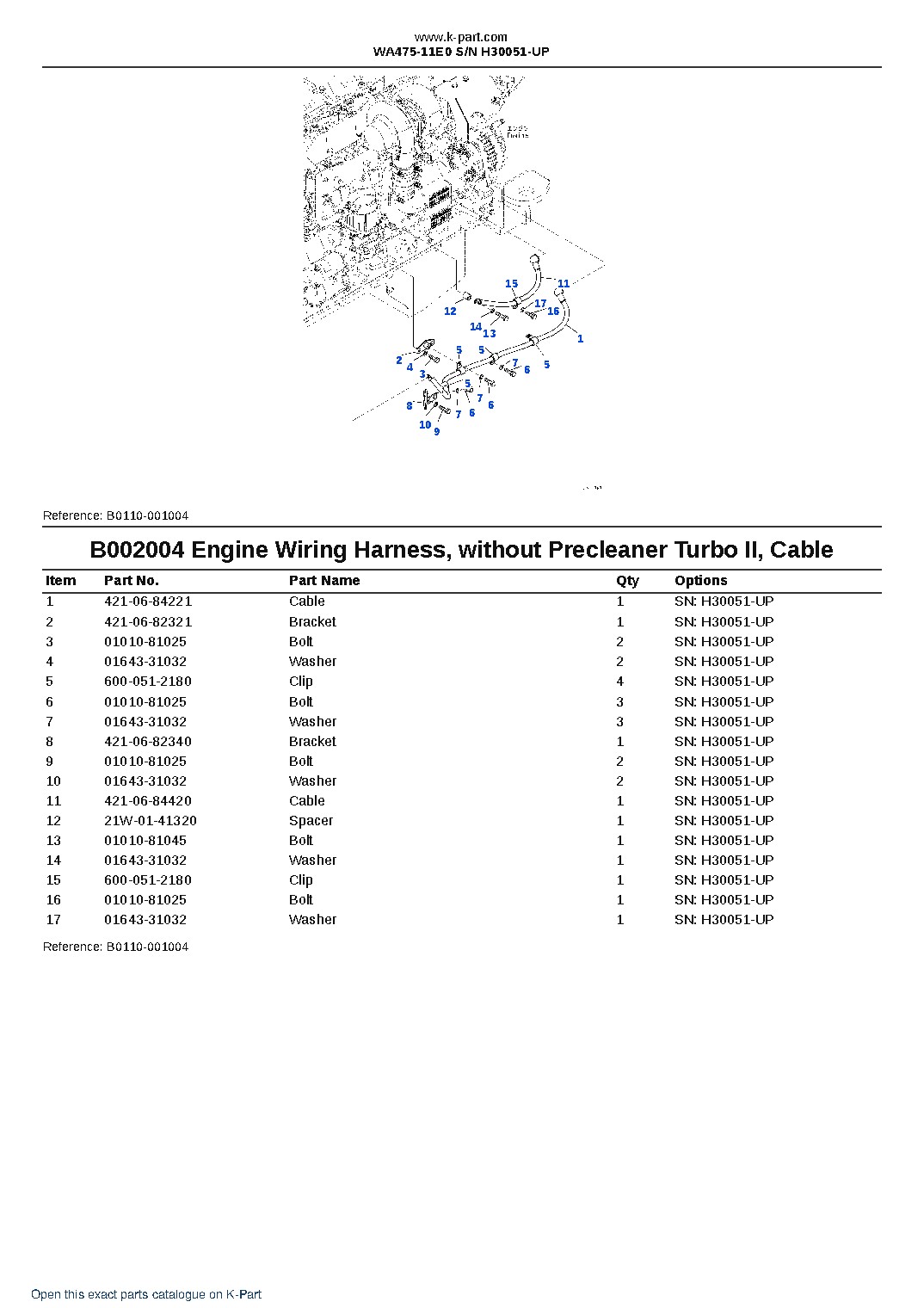 WA475-11E0 S/N H30051-UP – sample page 8 WA475-11E0 S/N H30051-UP – sample page 8