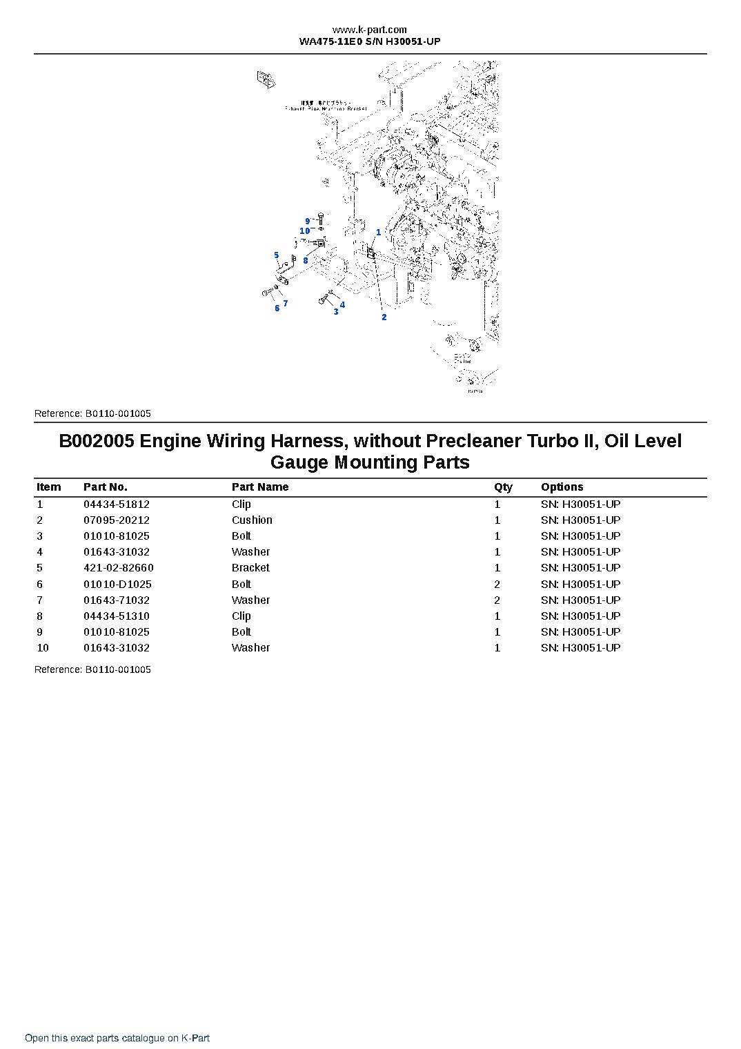 WA475-11E0 S/N H30051-UP – sample page 9 WA475-11E0 S/N H30051-UP – sample page 9