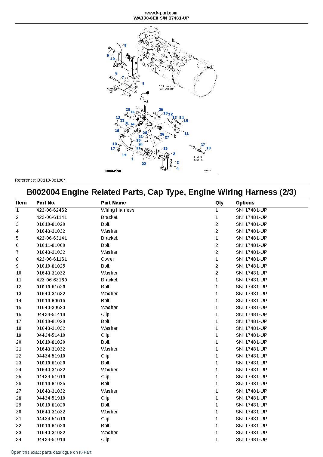 WA380-8E0 S/N 17481-UP – sample page 5