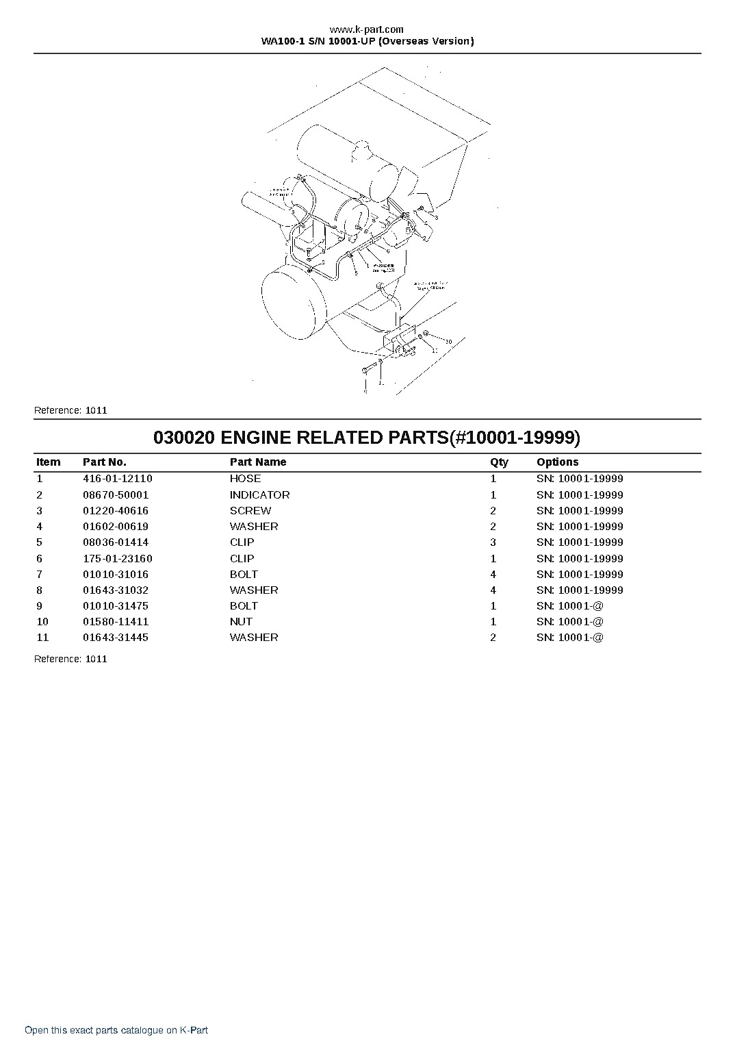 WA100-1 S/N 10001-UP (Overseas Version) – sample page 2