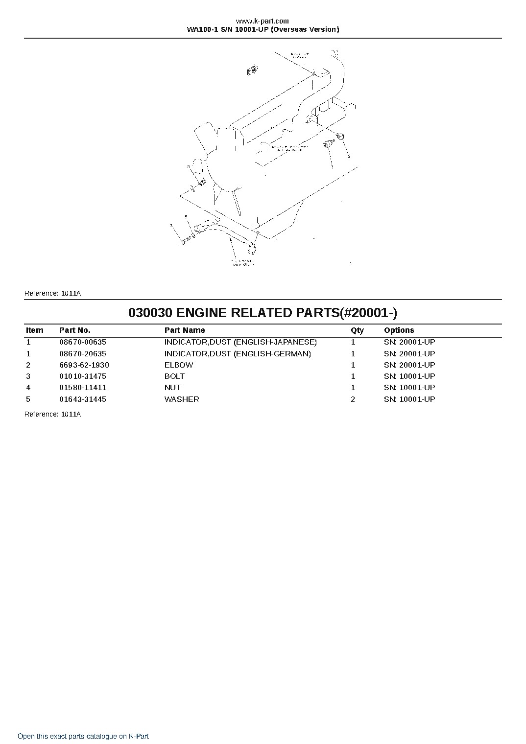 WA100-1 S/N 10001-UP (Overseas Version) – sample page 3