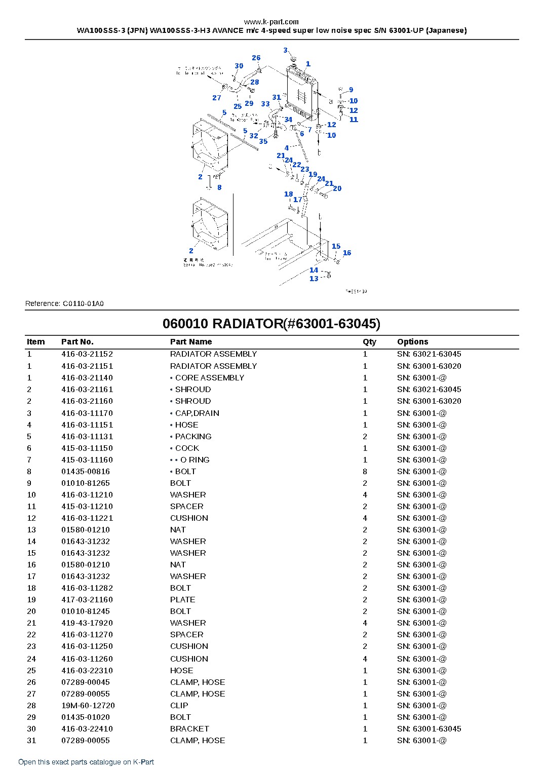 WA100SSS-3 (JPN) WA100SSS-3-H3 AVANCE m/c 4-speed super low noise spec S/N 63001-UP (Japanese) – sample page 5