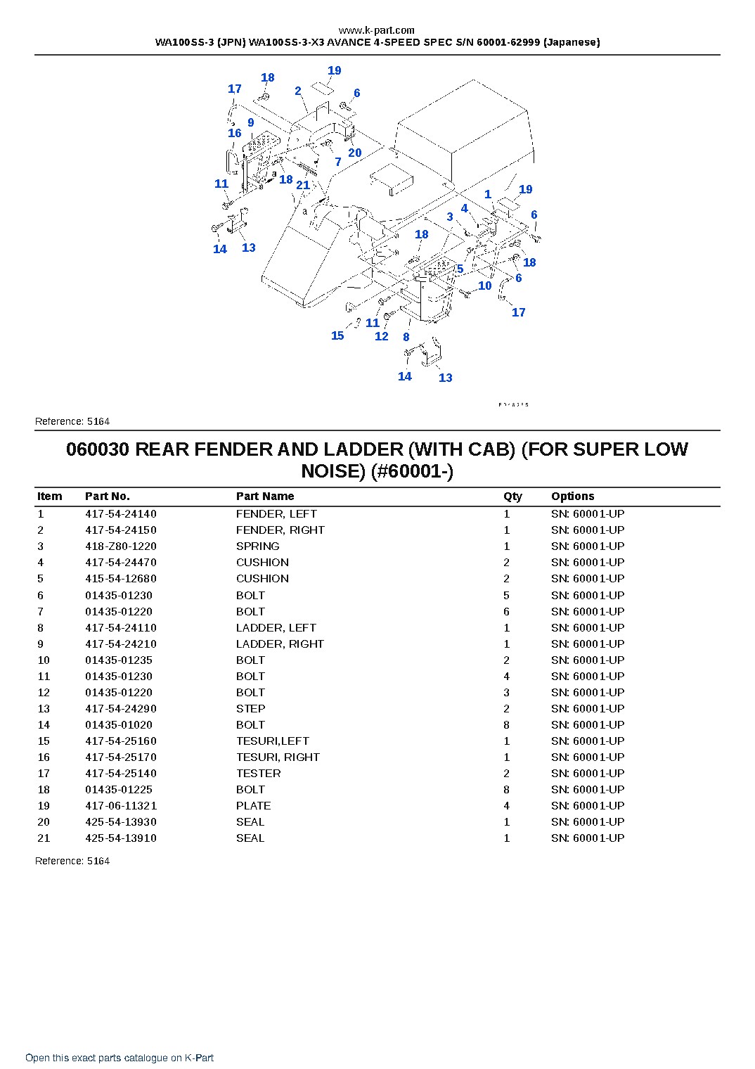 WA100SS-3 (JPN) WA100SS-3-X3 AVANCE 4-SPEED SPEC S/N 60001-62999 (Japanese) – sample page 5