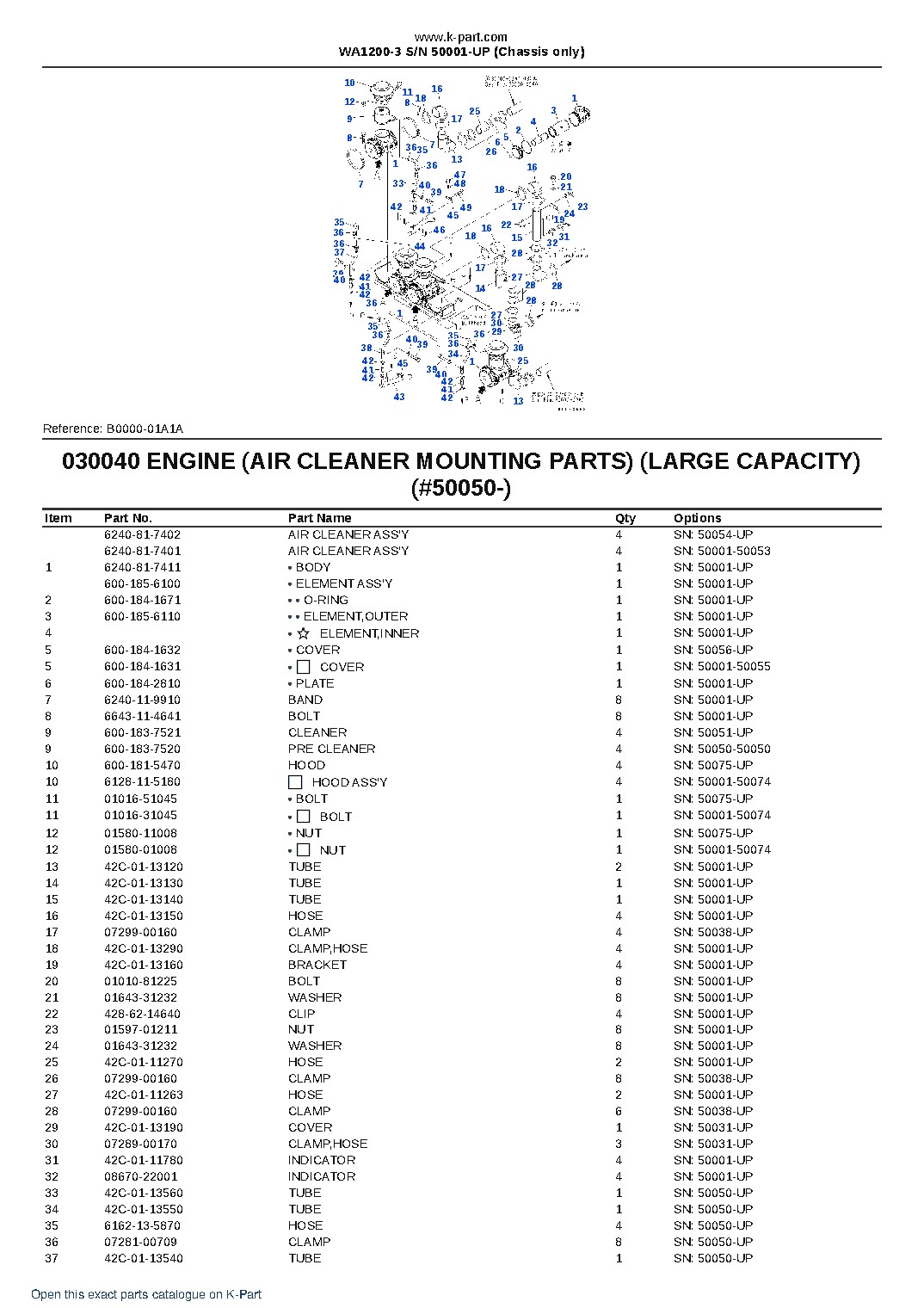 WA1200-3 S/N 50001-UP (Chassis only) – sample page 7 WA1200-3 S/N 50001-UP (Chassis only) – sample page 7