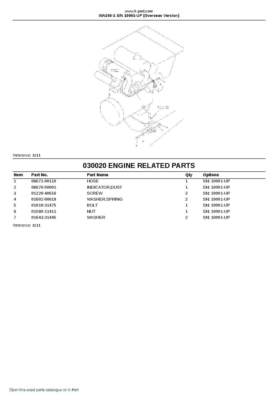 WA150-1 S/N 10001-UP (Overseas Version) – sample page 2
