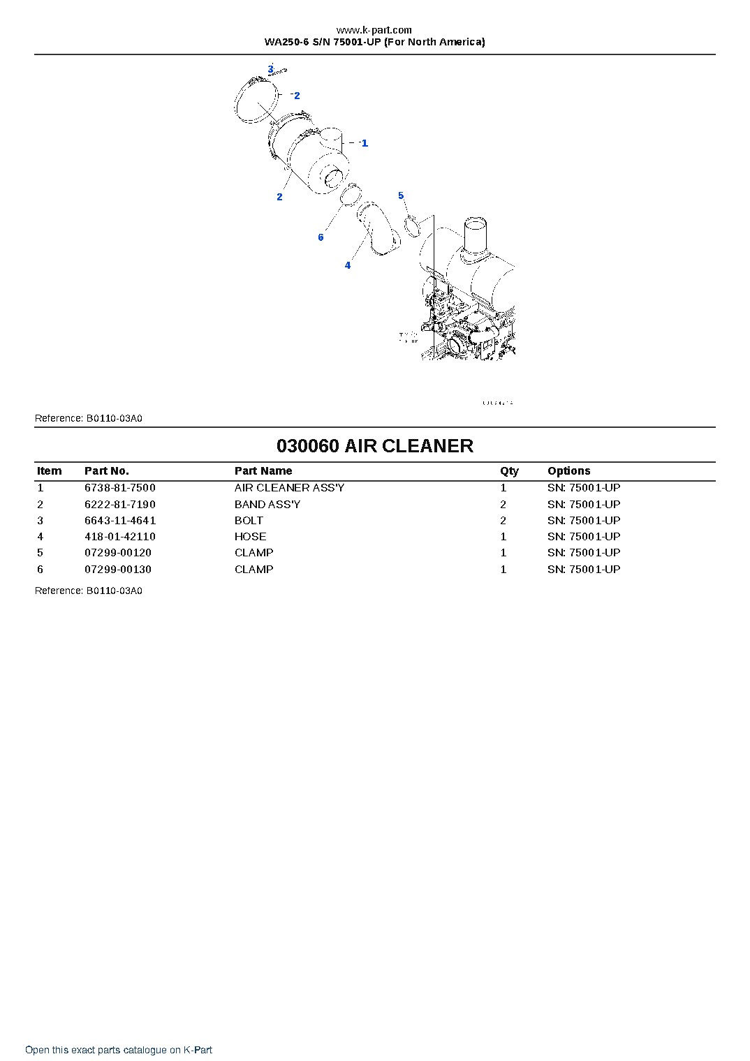 WA250-6 S/N 75001-UP (For North America) – sample page 8