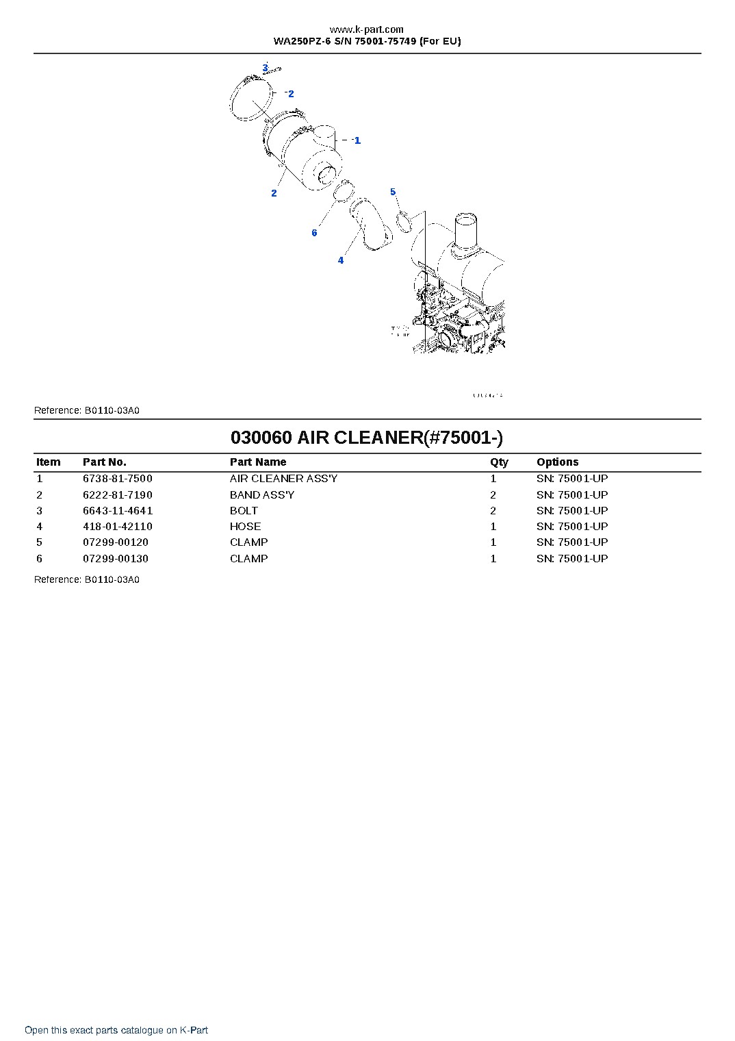 WA250PZ-6 S/N 75001-75749 (For EU) – sample page 8
