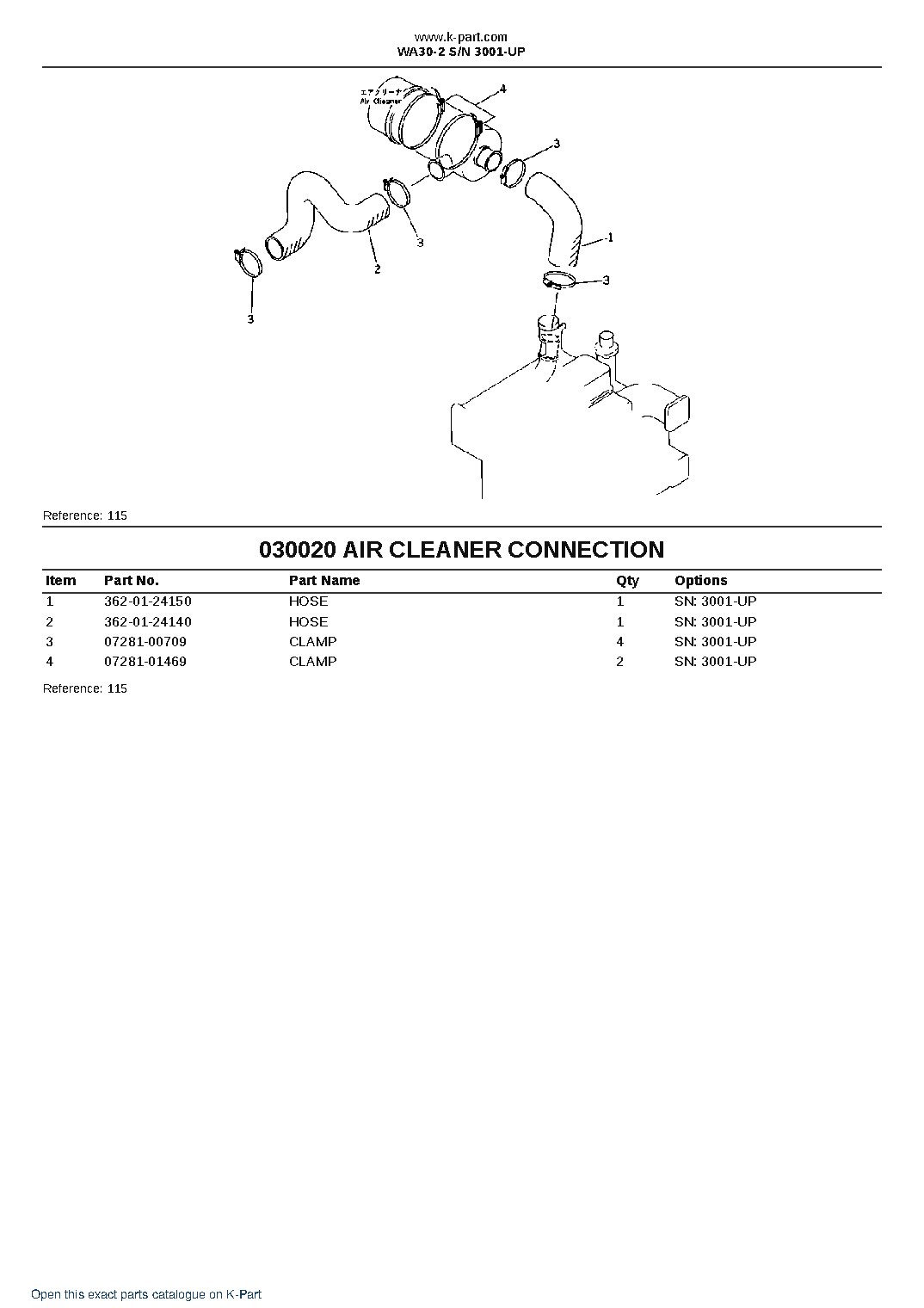 WA30-2 S/N 3001-UP – sample page 2 WA30-2 S/N 3001-UP – sample page 2