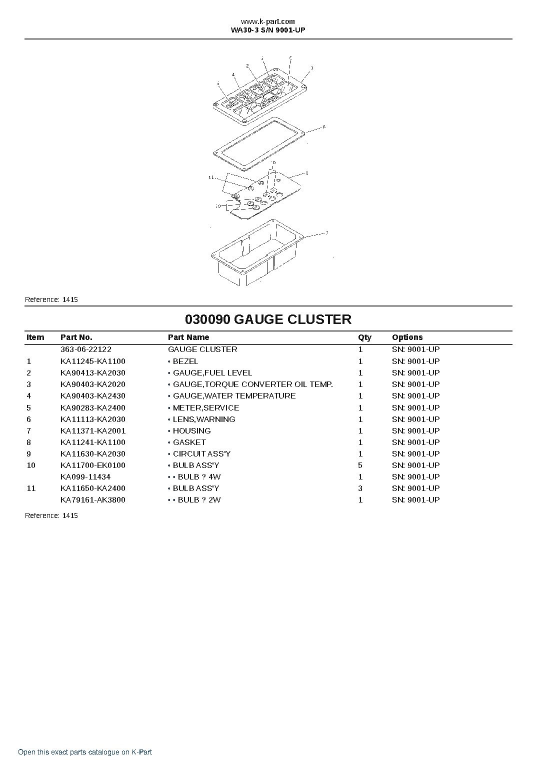 WA30-3 S/N 9001-UP – sample page 9