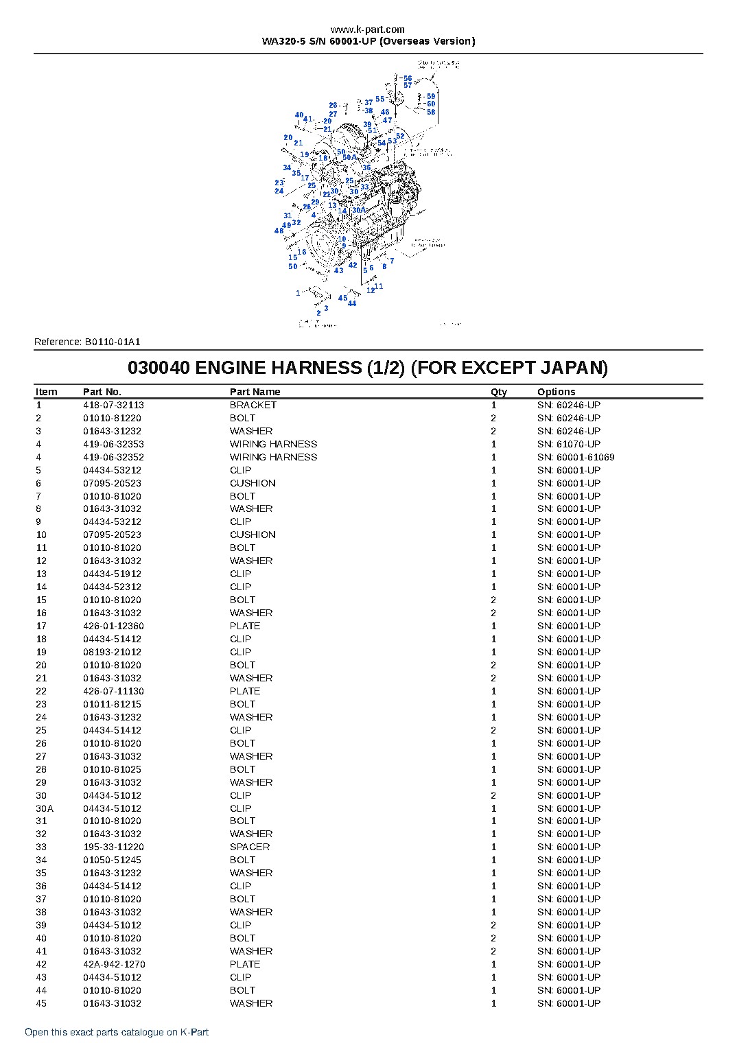 WA320-5 S/N 60001-UP (Overseas Version) – sample page 5