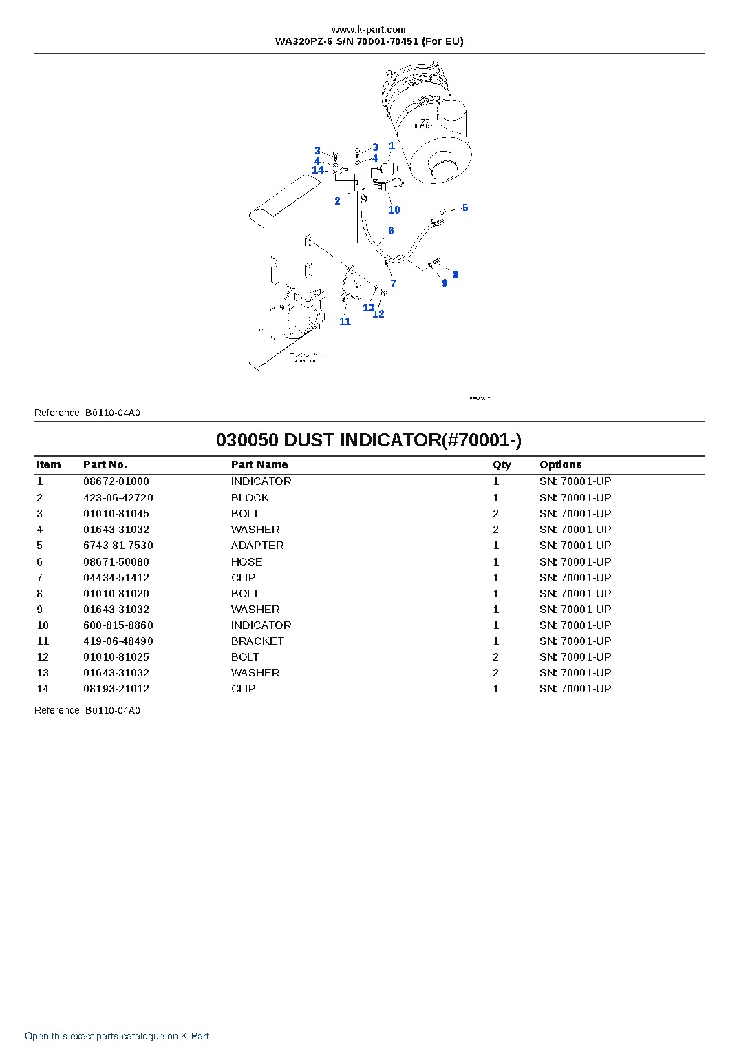WA320PZ-6 S/N 70001-70451 (For EU) – sample page 6