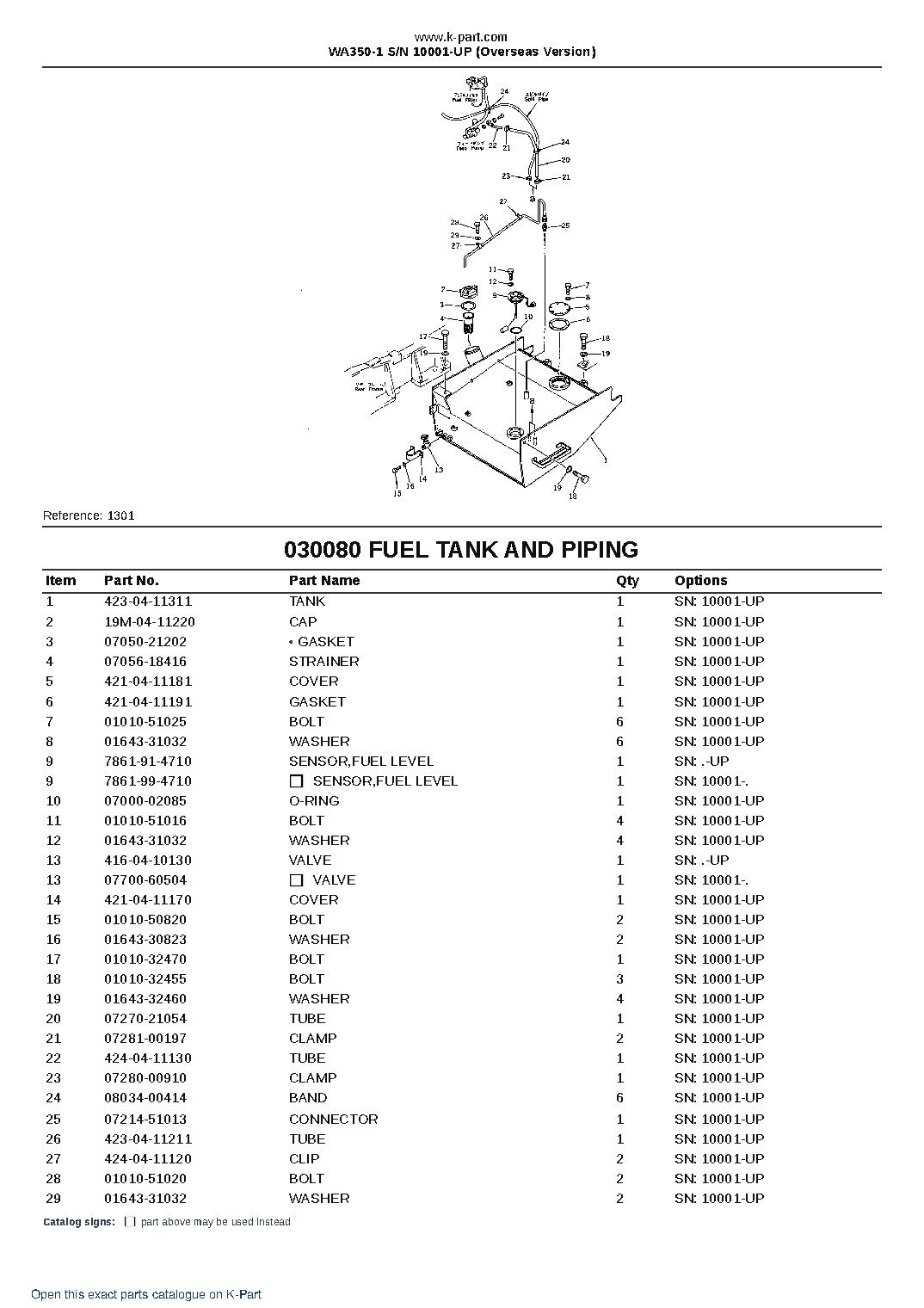 WA350-1 S/N 10001-UP (Overseas Version) – sample page 10
