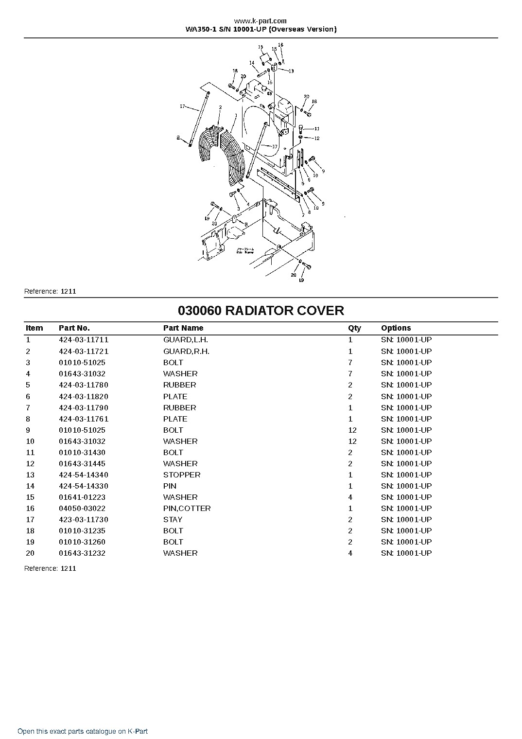 WA350-1 S/N 10001-UP (Overseas Version) – sample page 8