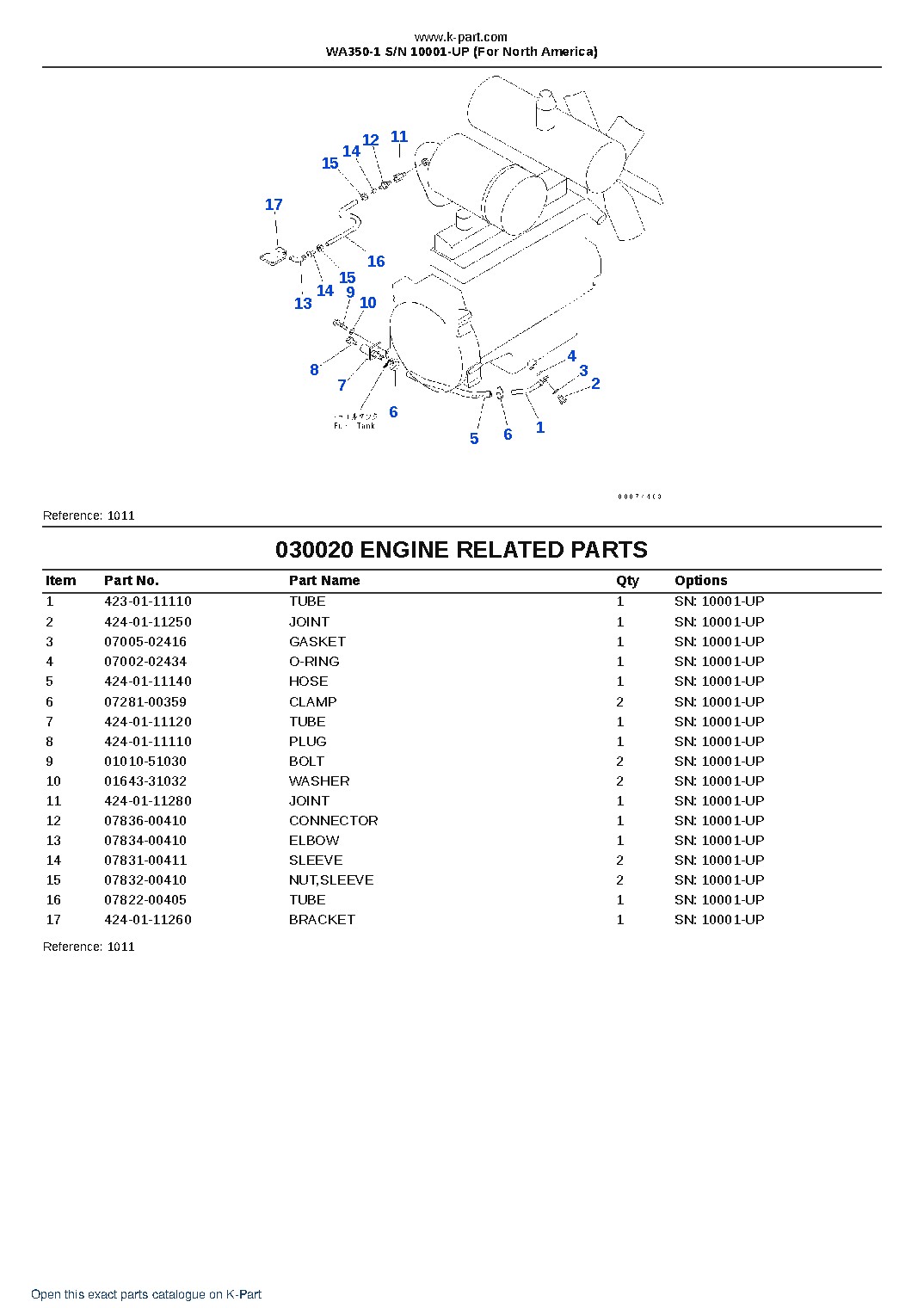 WA350-1 S/N 10001-UP (For North America) – sample page 2