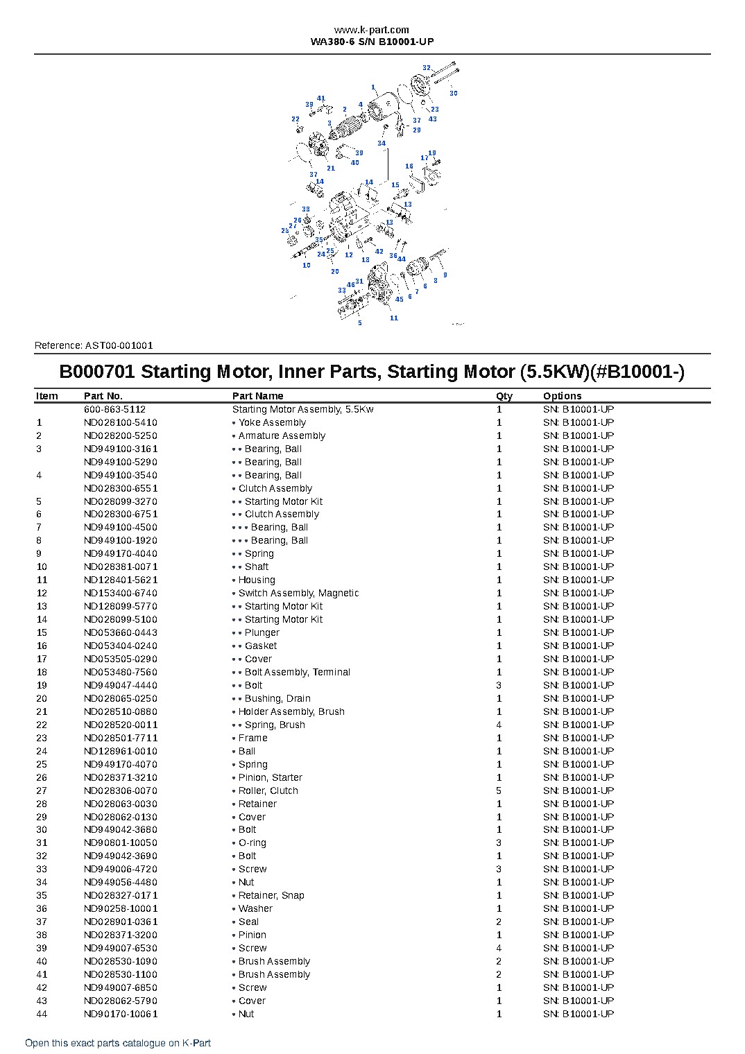 WA380-6 S/N B10001-UP – sample page 8 WA380-6 S/N B10001-UP – sample page 8