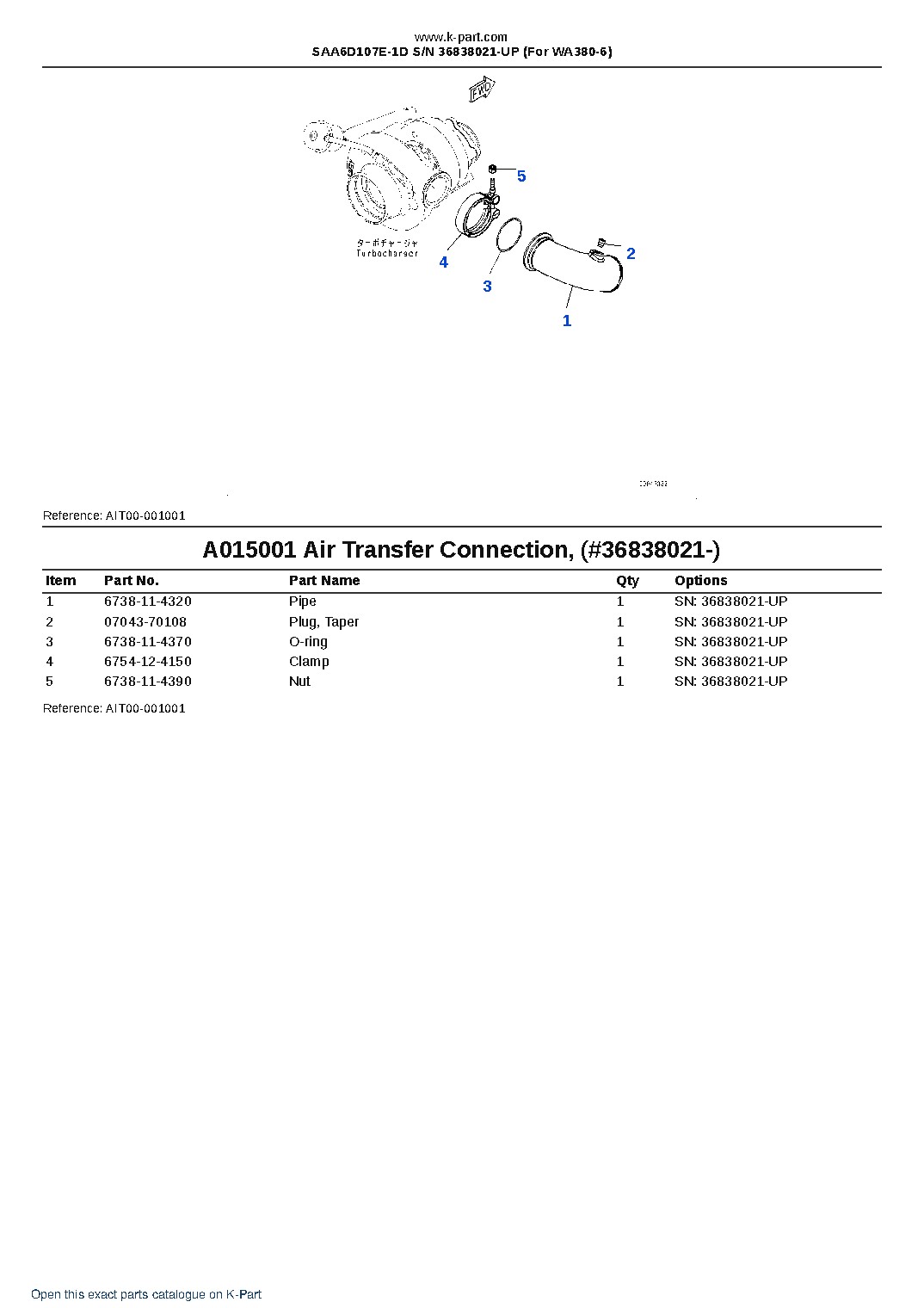 SAA6D107E-1D S/N 36838021-UP (For WA380-6) – sample page 10 SAA6D107E-1D S/N 36838021-UP (For WA380-6) – sample page 10