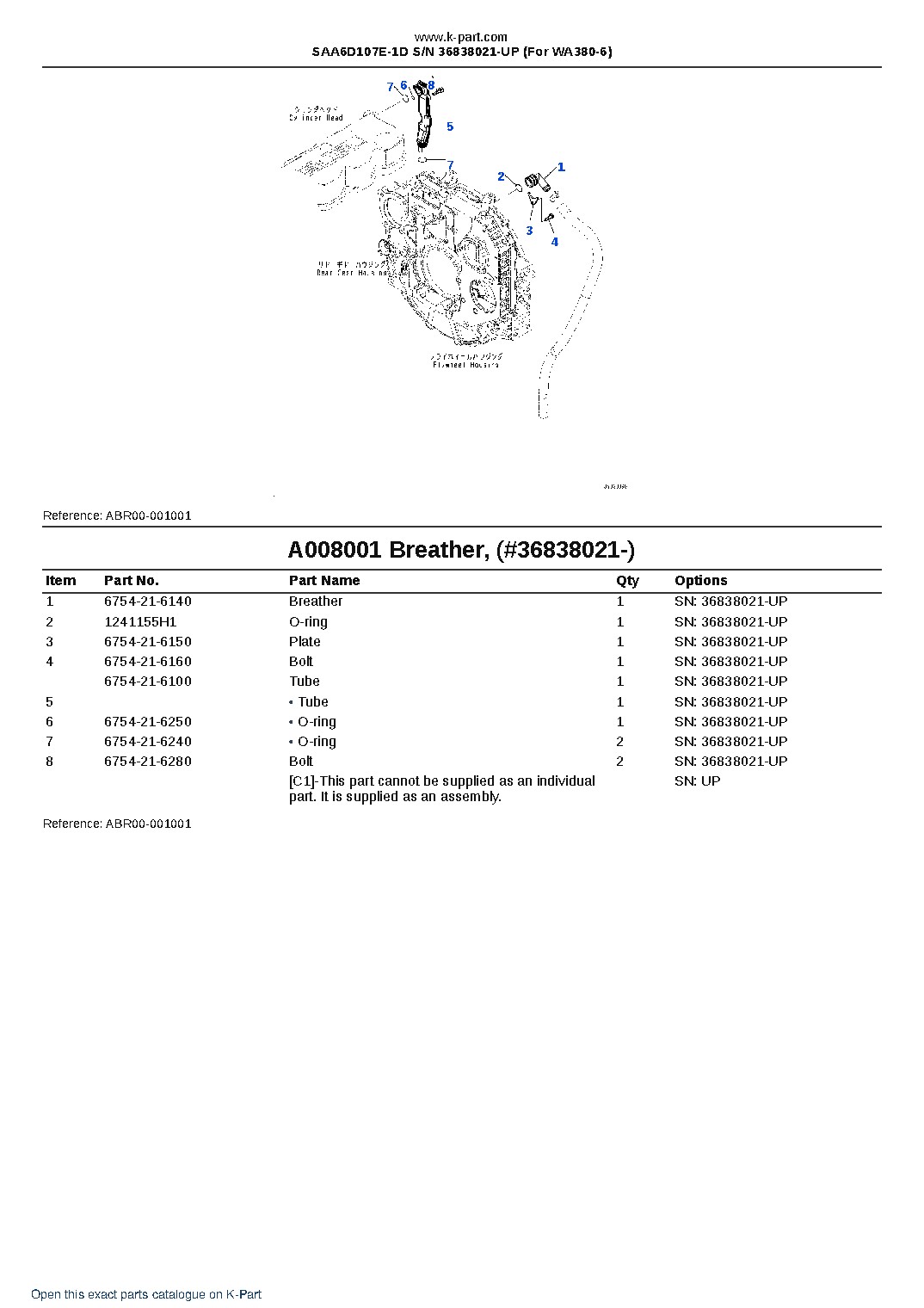 SAA6D107E-1D S/N 36838021-UP (For WA380-6) – sample page 5 SAA6D107E-1D S/N 36838021-UP (For WA380-6) – sample page 5