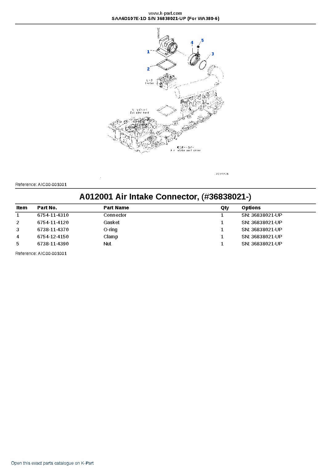SAA6D107E-1D S/N 36838021-UP (For WA380-6) – sample page 7 SAA6D107E-1D S/N 36838021-UP (For WA380-6) – sample page 7