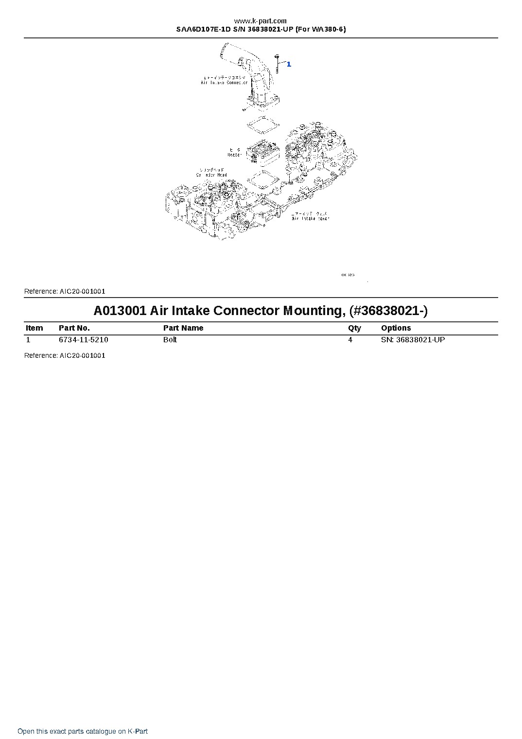 SAA6D107E-1D S/N 36838021-UP (For WA380-6) – sample page 8 SAA6D107E-1D S/N 36838021-UP (For WA380-6) – sample page 8