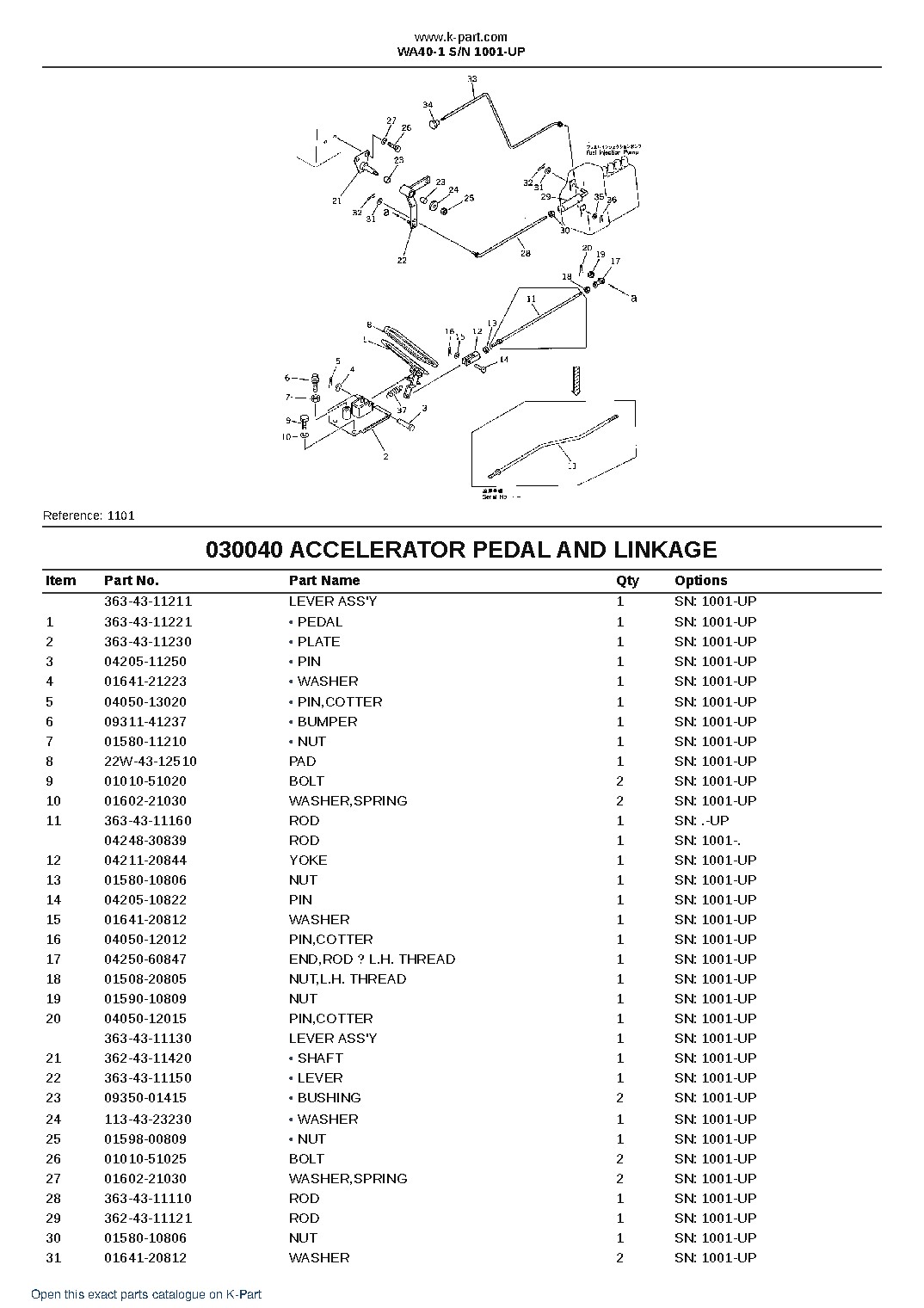WA40-1 S/N 1001-UP – sample page 4