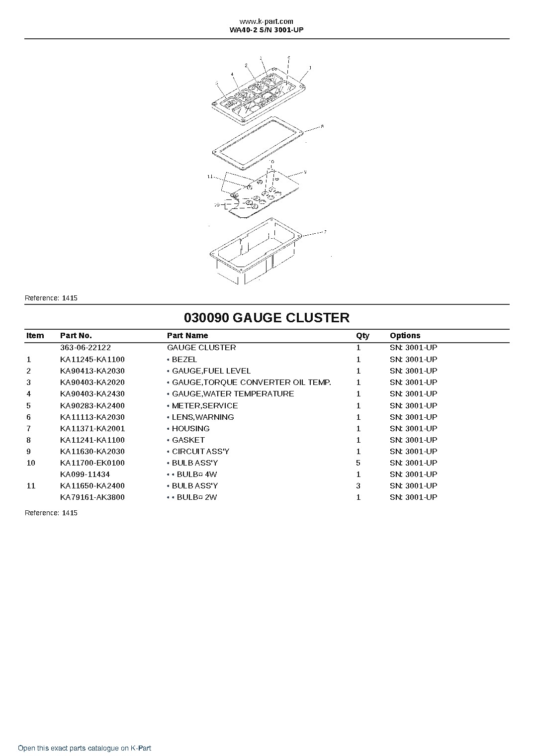 WA40-2 S/N 3001-UP – sample page 9 WA40-2 S/N 3001-UP – sample page 9