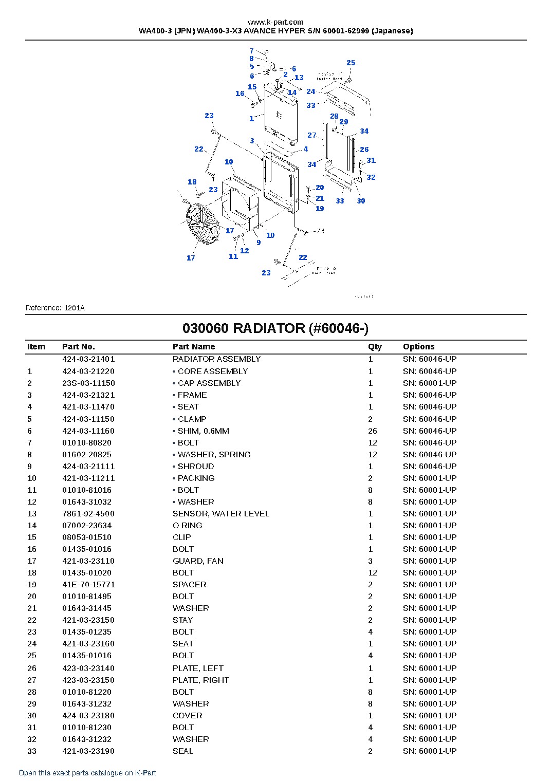 WA400-3 (JPN) WA400-3-X3 AVANCE HYPER S/N 60001-62999 (Japanese) – sample page 8