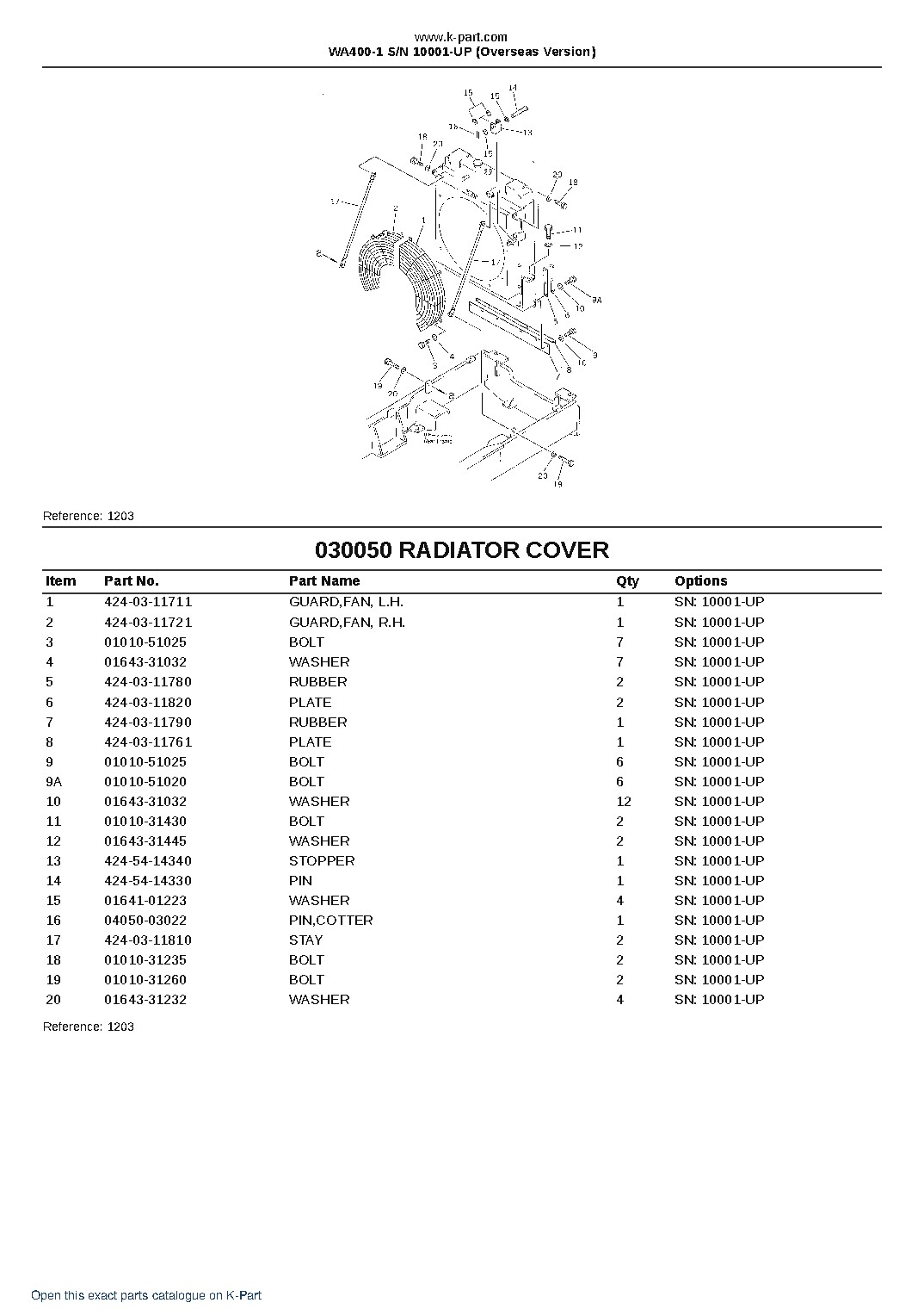 WA400-1 S/N 10001-UP (Overseas Version) – sample page 6 WA400-1 S/N 10001-UP (Overseas Version) – sample page 6
