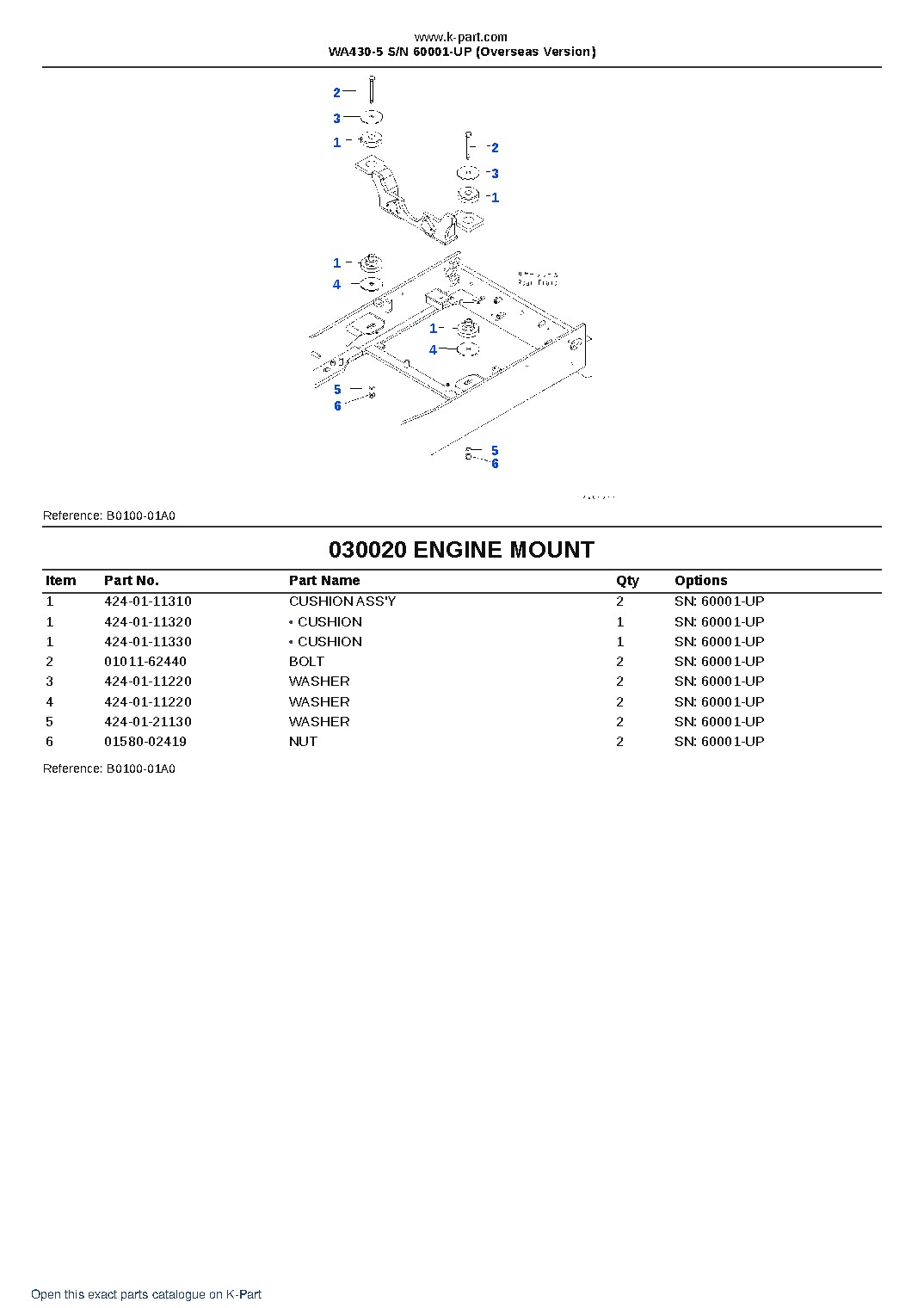 WA430-5 S/N 60001-UP (Overseas Version) – sample page 2