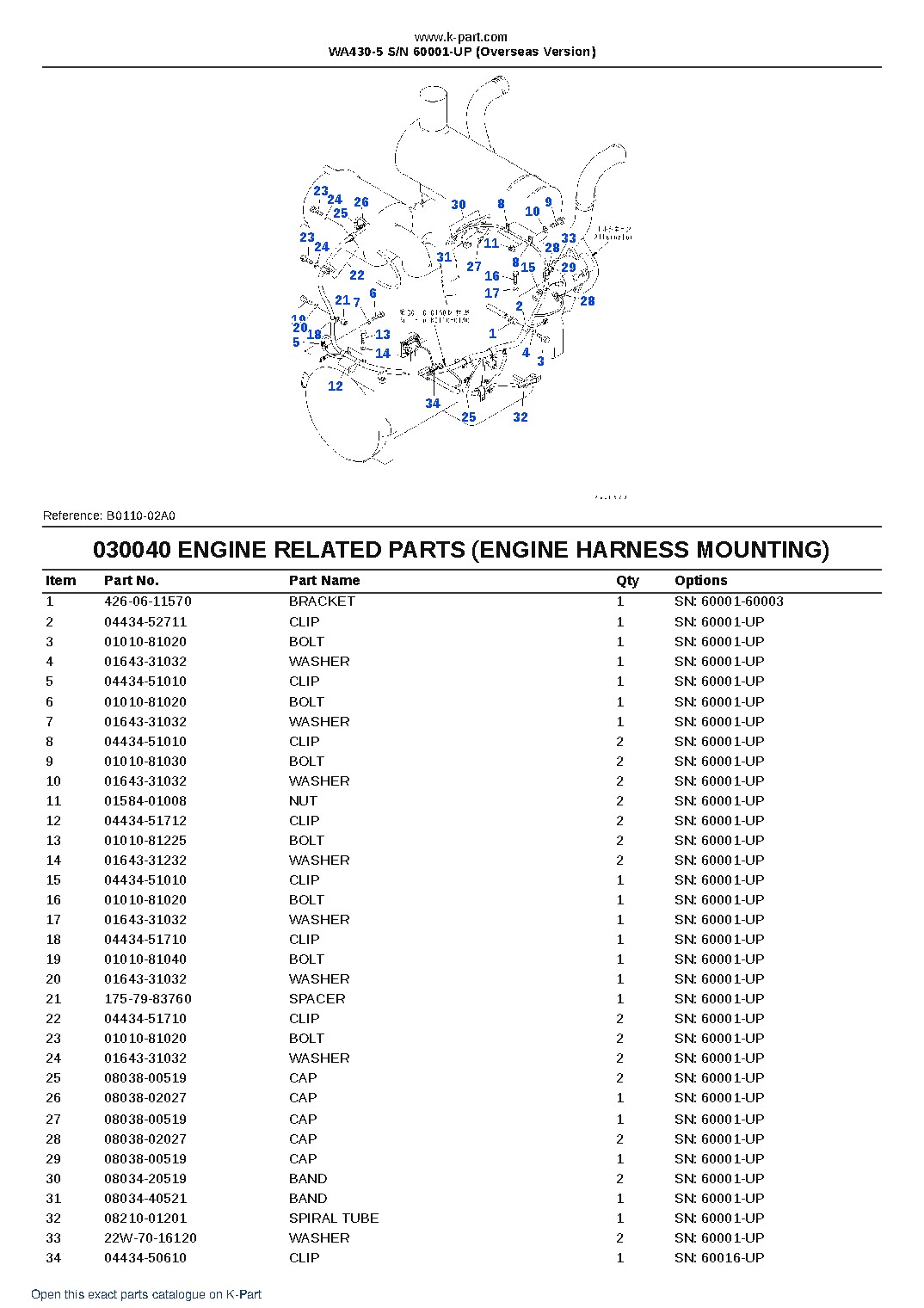 WA430-5 S/N 60001-UP (Overseas Version) – sample page 4