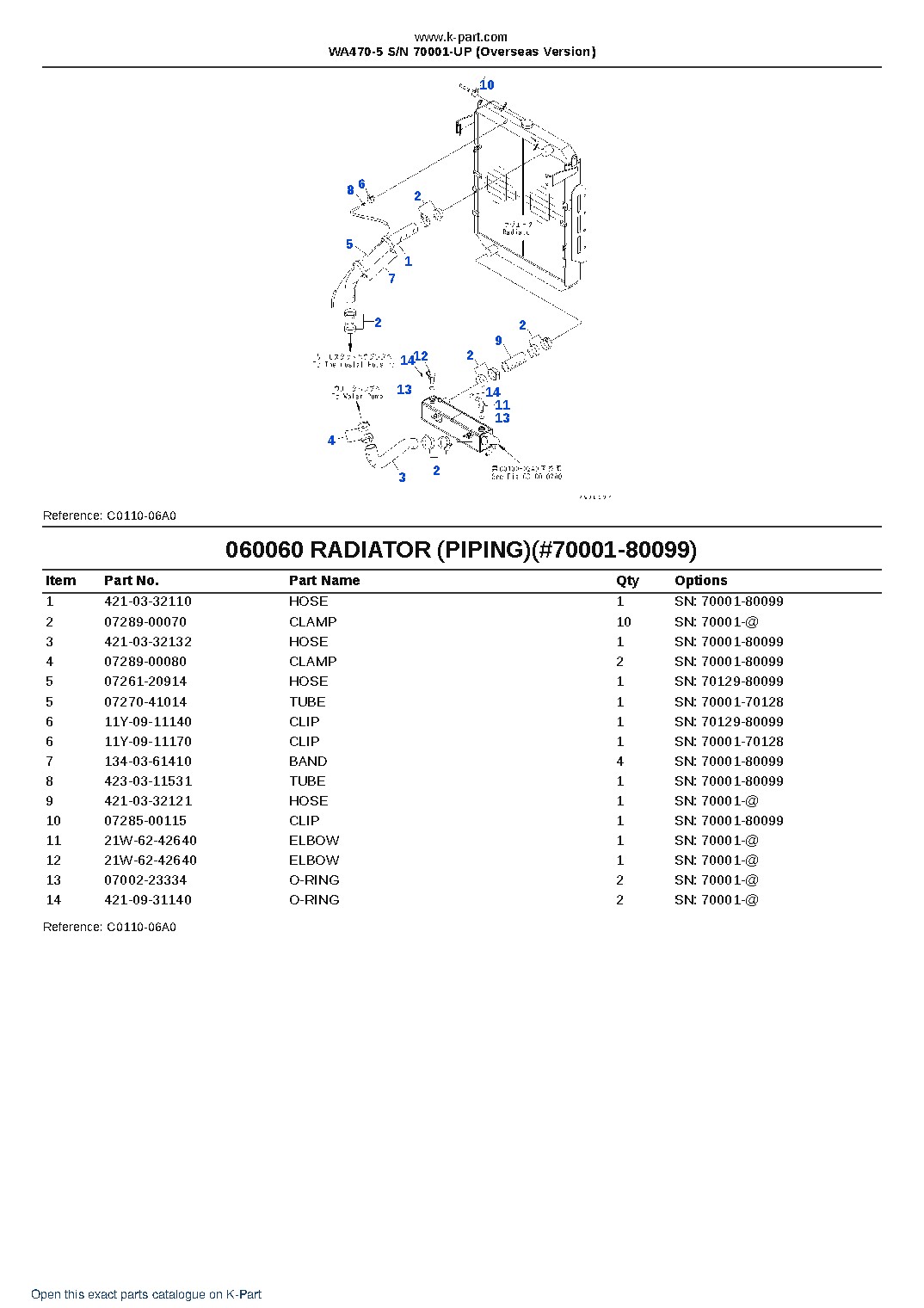 WA470-5 S/N 70001-UP (Overseas Version) – sample page 10