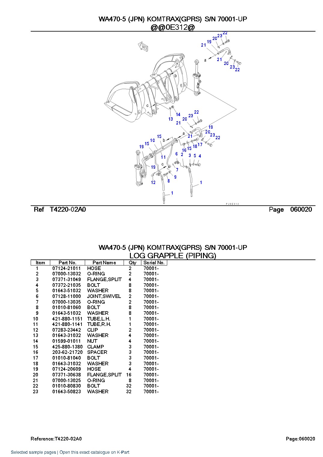 WA470-5 (JPN) KOMTRAX(GPRS) S/N 70001-UP – sample page 7 WA470-5 (JPN) KOMTRAX(GPRS) S/N 70001-UP – sample page 7