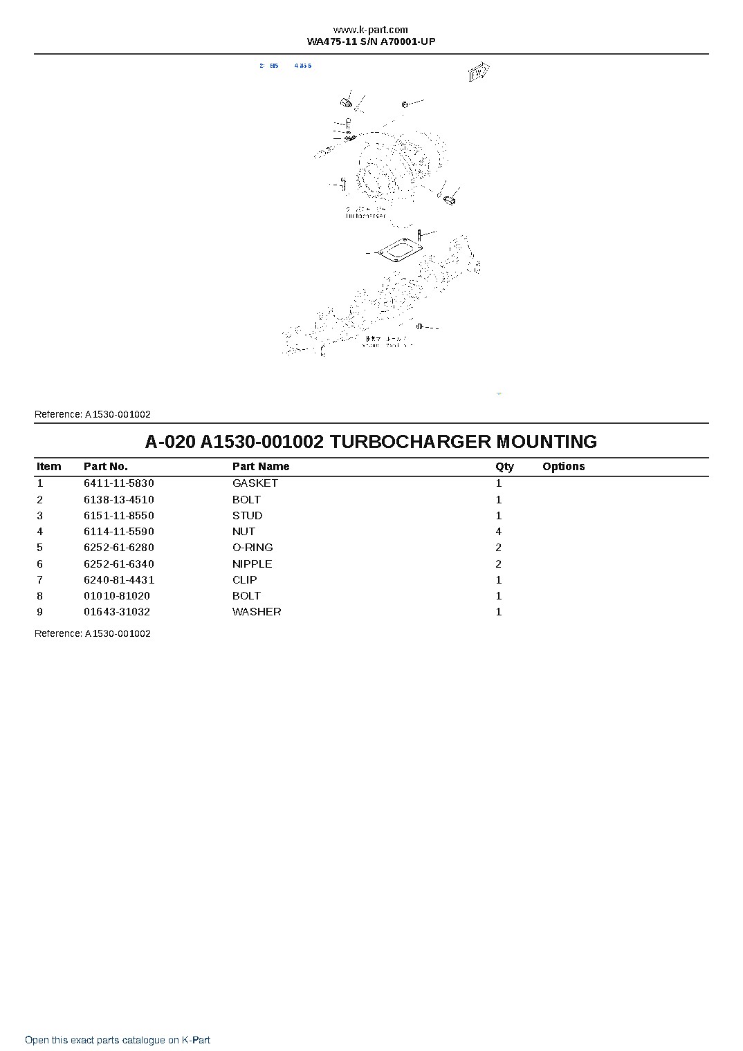WA475-11 S/N A70001-UP – sample page 10 WA475-11 S/N A70001-UP – sample page 10