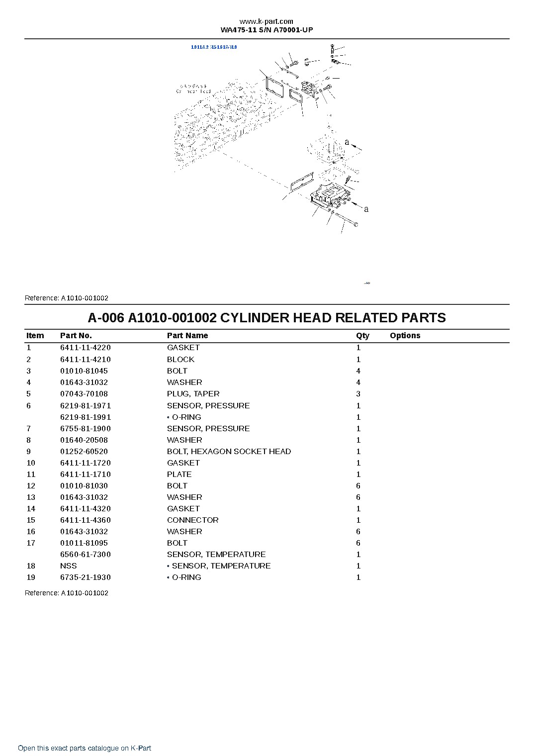 WA475-11 S/N A70001-UP – sample page 3 WA475-11 S/N A70001-UP – sample page 3