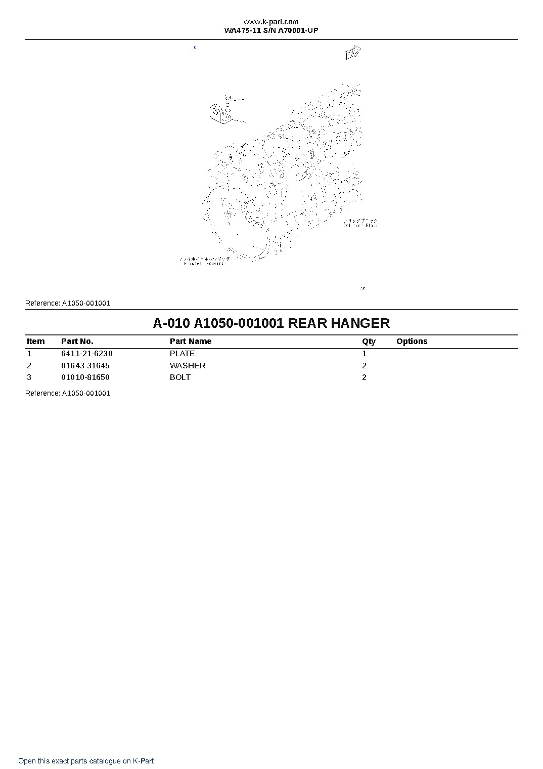 WA475-11 S/N A70001-UP – sample page 5 WA475-11 S/N A70001-UP – sample page 5