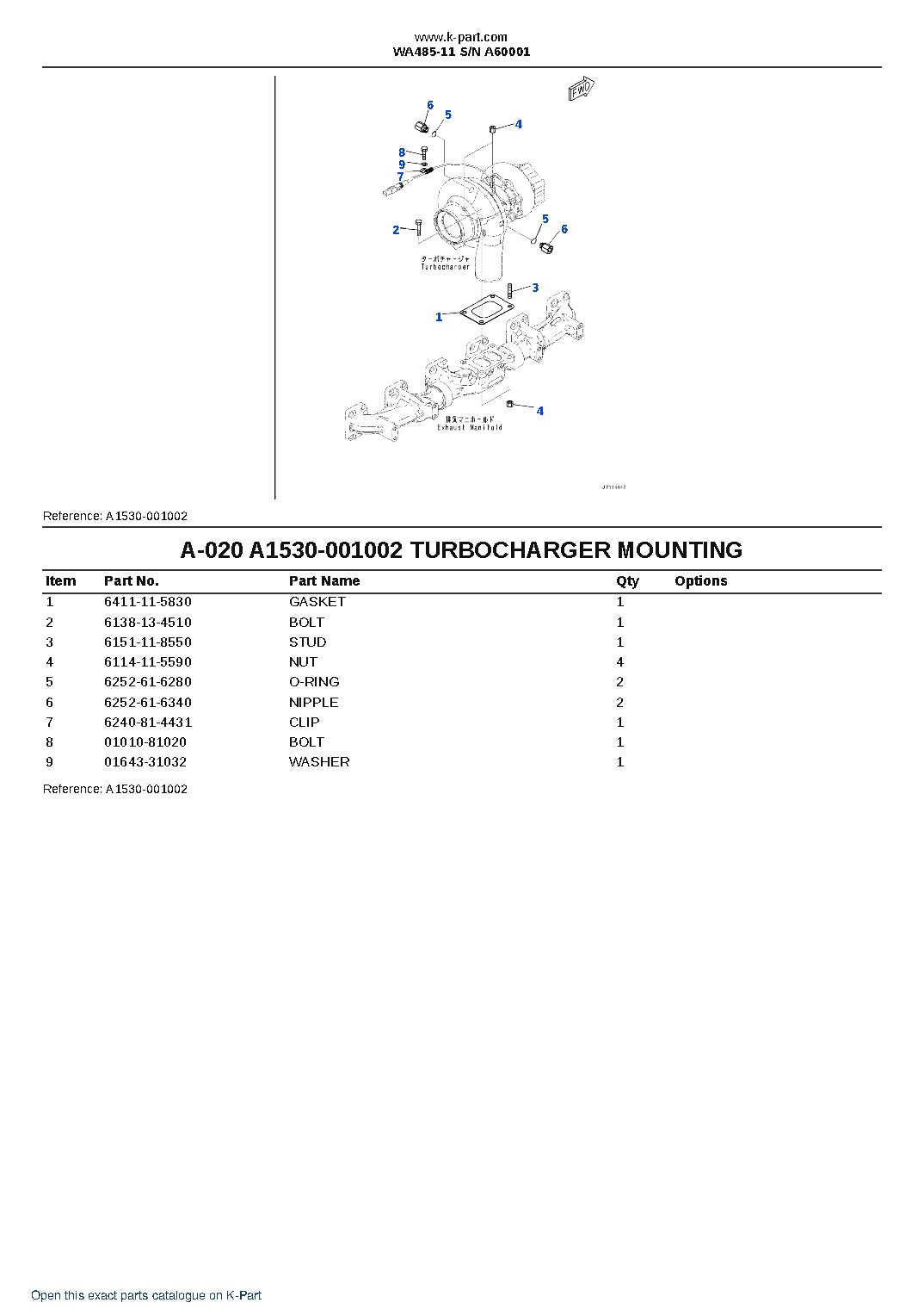 WA485-11 S/N A60001 – sample page 10 WA485-11 S/N A60001 – sample page 10