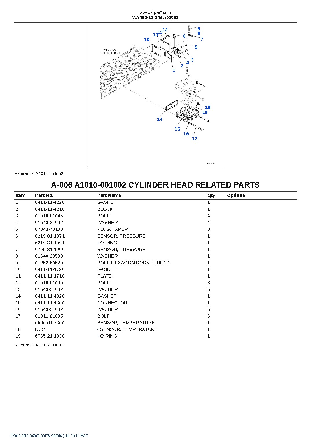 WA485-11 S/N A60001 – sample page 3 WA485-11 S/N A60001 – sample page 3