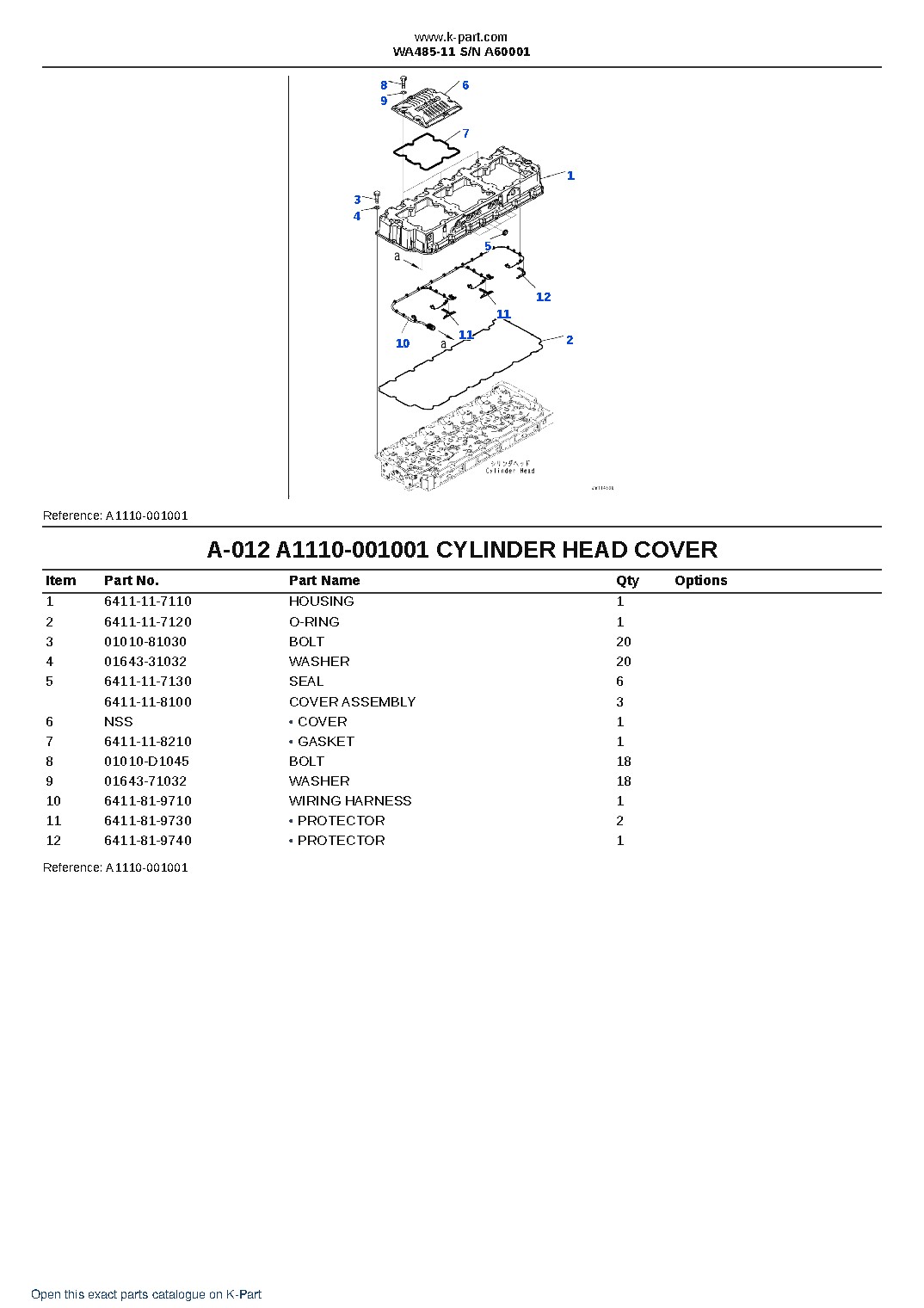 WA485-11 S/N A60001 – sample page 6 WA485-11 S/N A60001 – sample page 6