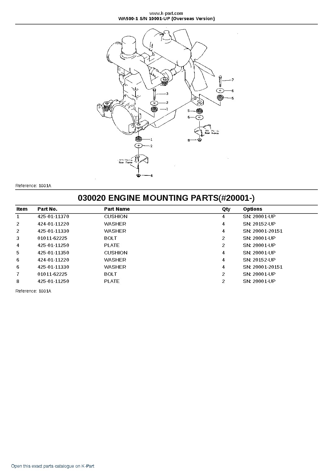 WA500-1 S/N 10001-UP (Overseas Version) – sample page 2