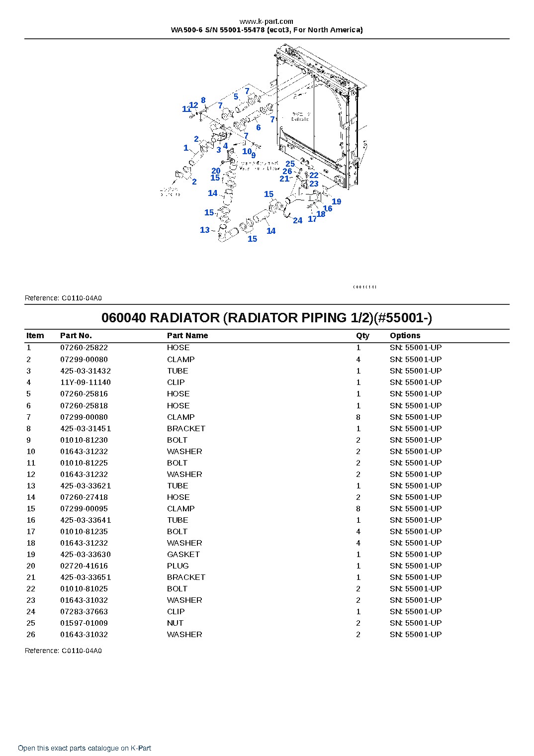 WA500-6 S/N 55001-55478 (ecot3, For North America) – sample page 10