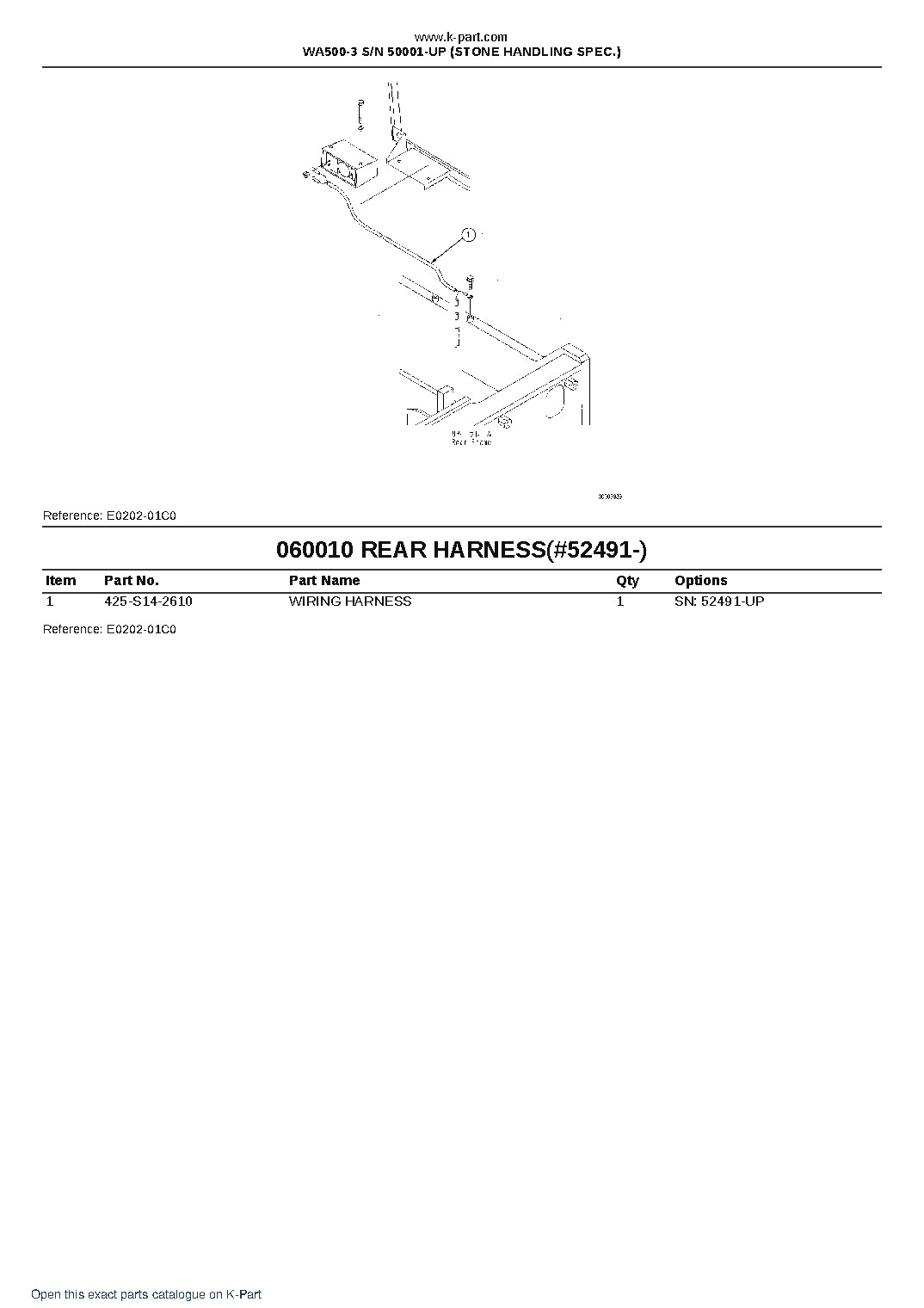 WA500-3 S/N 50001-UP (STONE HANDLING SPEC.) – sample page 2